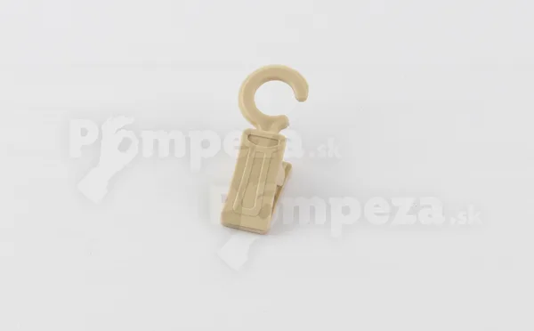 Štipec umelohmotný odtieň Buk na drevenú garnížu