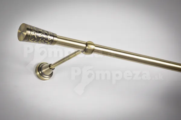Koncovka galvanizovaná Ø 19 mm Antická zlatá Leo