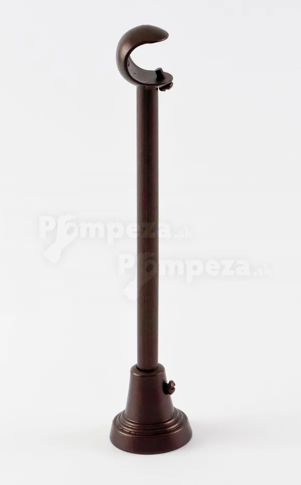 Kovový držiak jednotyčový Ø 19 mm Wenge