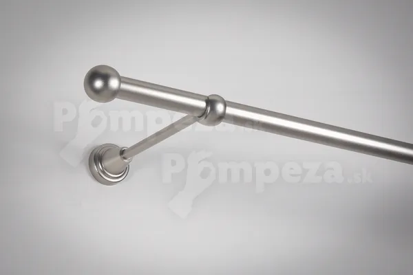 Koncovka galvanizovaná Ø 19 mm Satin nikel Glob