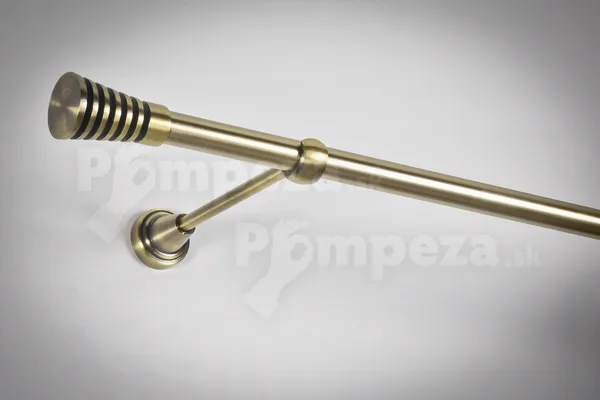 Koncovka galvanizovaná Ø 19 mm Antická zlatá Karo