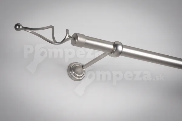 Koncovka galvanizovaná Ø 25 mm Satin nikel Azur