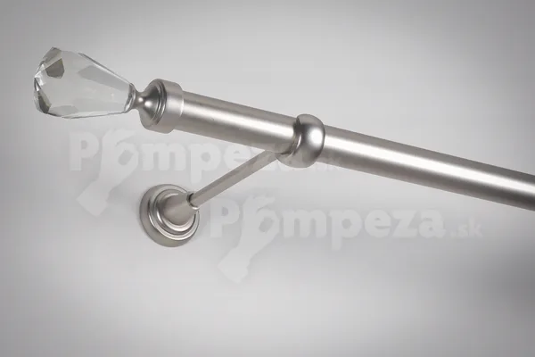 Koncovka galvanizovaná Ø 25 mm Satin nikel Kris