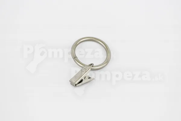 Kovový krúžok + štipec Ø 16/19 mm Satin nikel